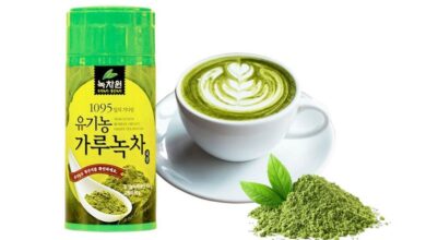 bột trà xanh Hàn Quốc